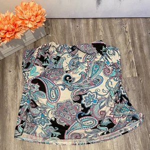 St Johns Bay floral swimsuit top size 24W